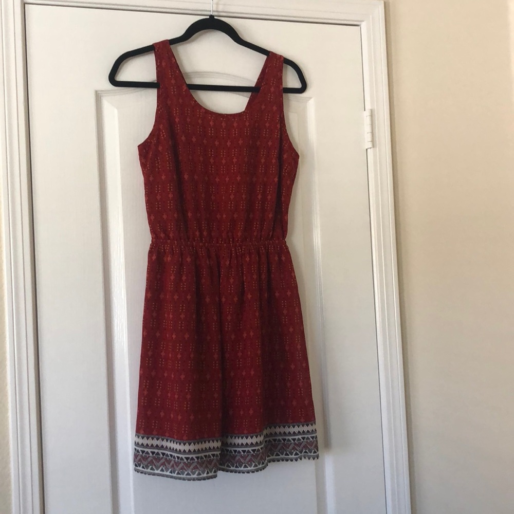 H&M divided Red dress with back cut out